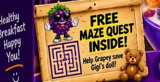 Free Maze Quest inside — help Grapey save Gigi's doll